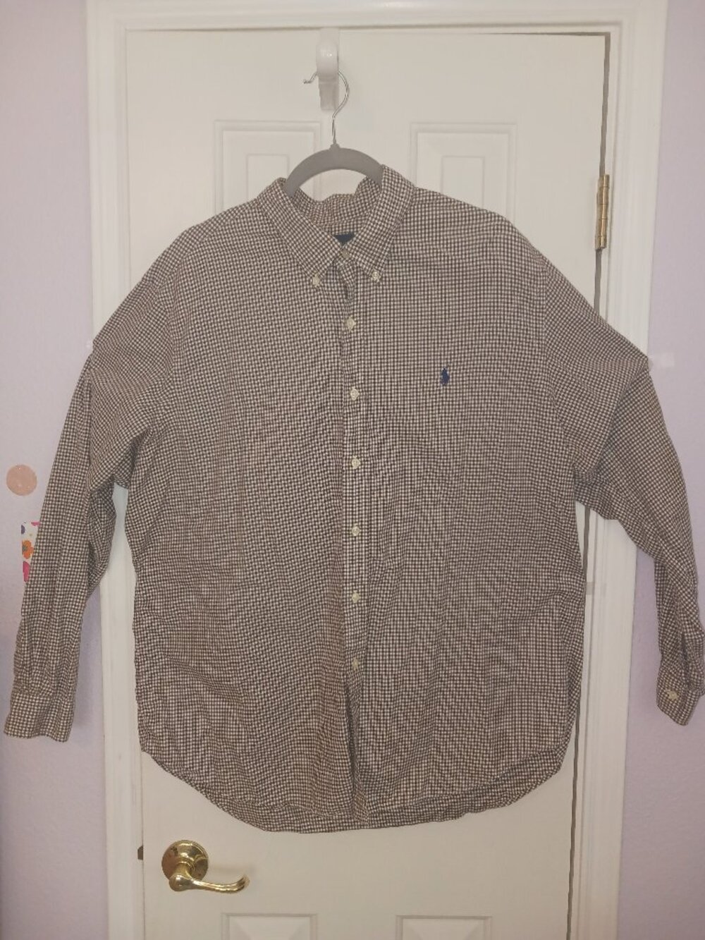 Polo Ralph Lauren XXL Gingham Long Sleeve Button-Down Shirt Product Details: